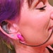 Black nose chain, nose jewelry, nose-to-ear chain