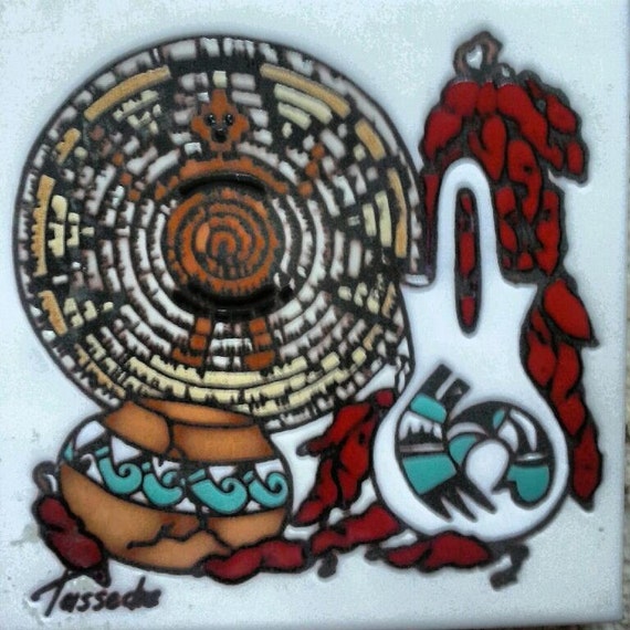 Cleo Teissedre Native American Tile by AuthenTake on Etsy