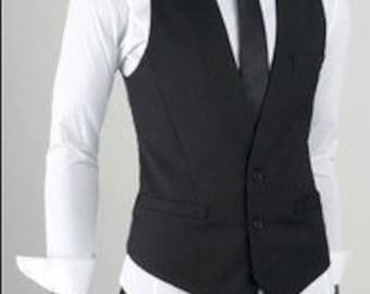 Fashion Classic Stylelish Contrast Men's Vest Custom made 0685