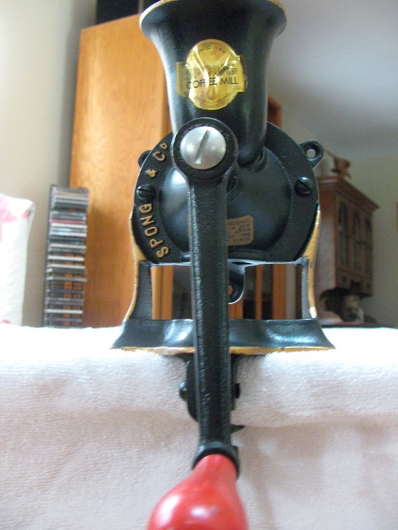 Vintage Hand Coffee Grinder Spong & Co Ltd. Model 1 by lloves