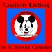 CUSTOM LISTING for jammers25 - Disney Mickey Minnie Halloween Shirt