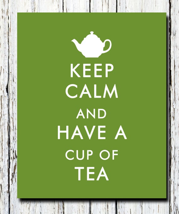 Items similar to Keep Calm and Have a Cup of TEA Home Irish PRINT ...