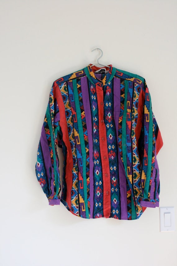 mens navajo print shirt