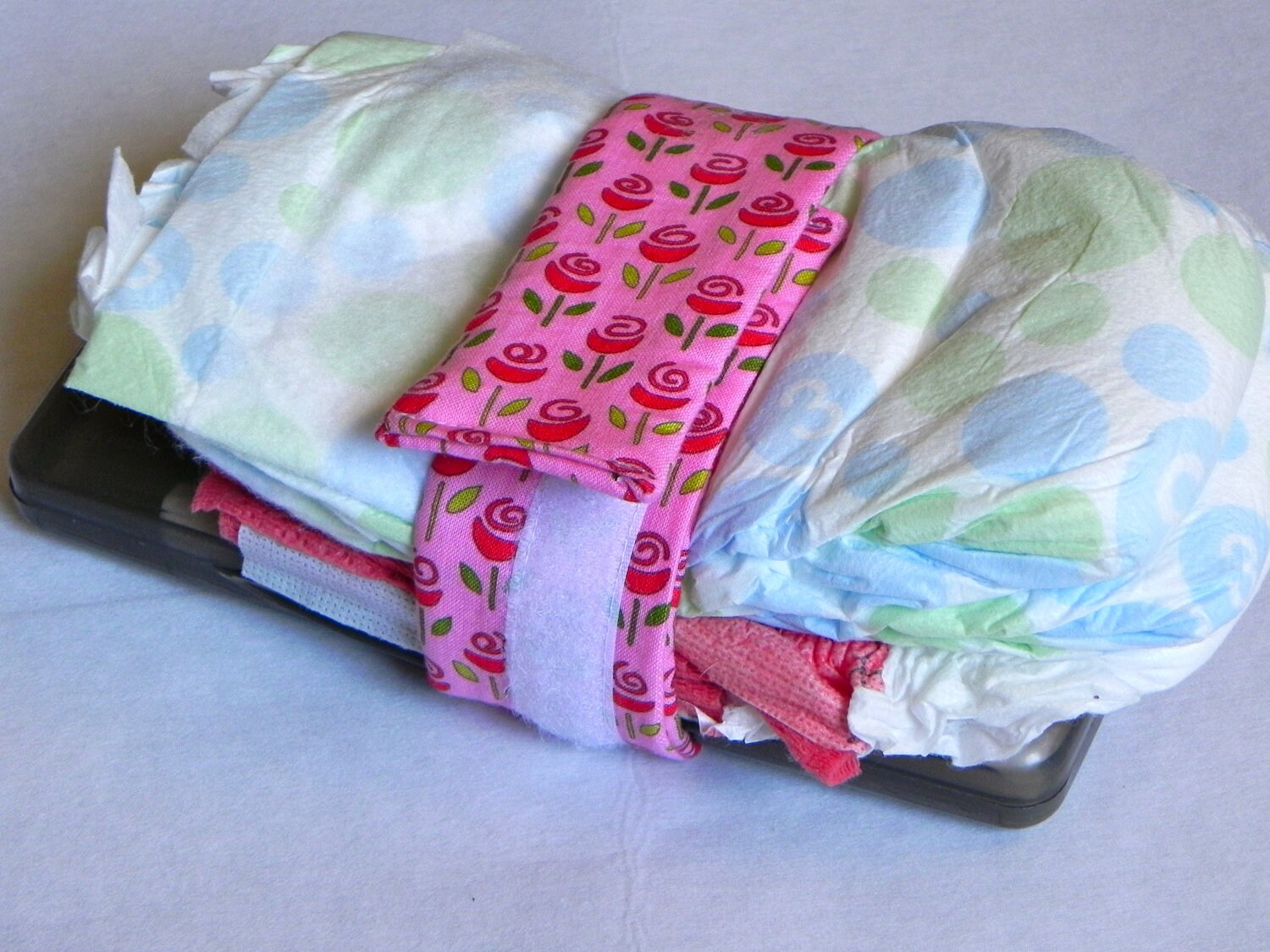 Sale Diaper Holder Carrier Wipes Holder Cloth by FromEdenToGrace