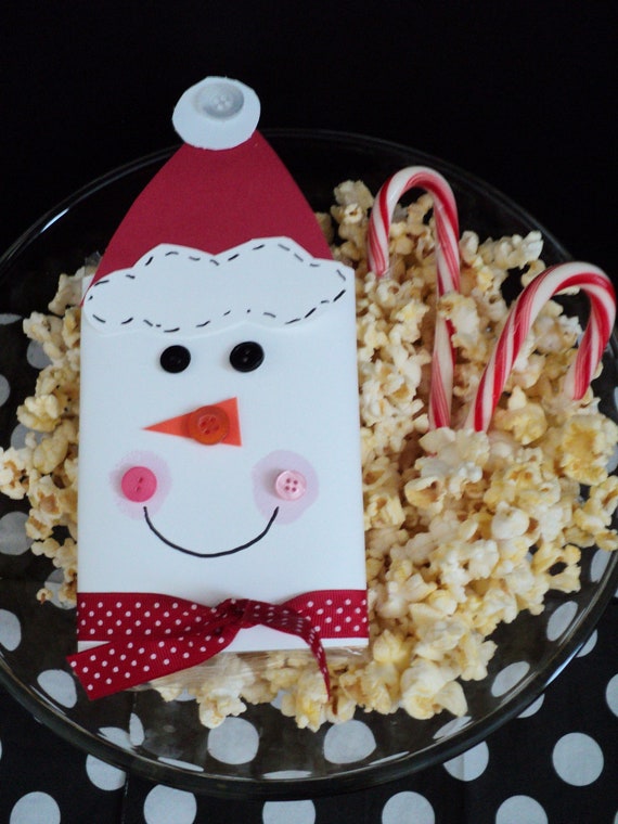 Items similar to SNOWMAN Popcorn Cover on Etsy Items similar to SNOWMAN Popcorn Cover on Etsy