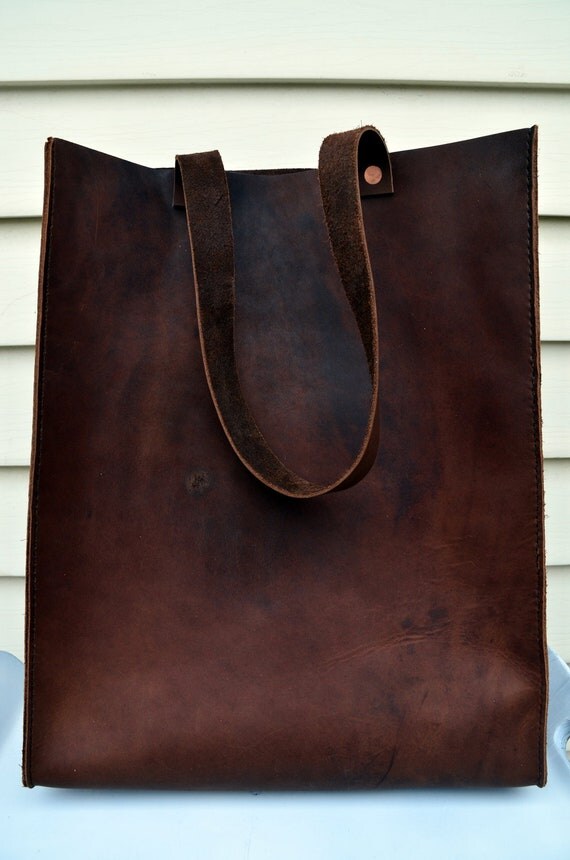 HANDMADE LEATHER TOTE Bag by Little Lion by LITTLELIONMANLEATHER