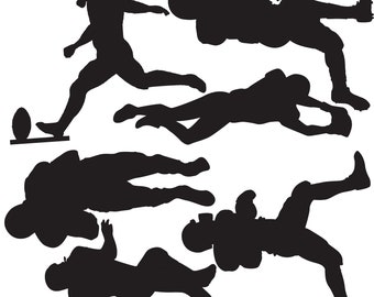 Football Players Vinyl Wall Dcals