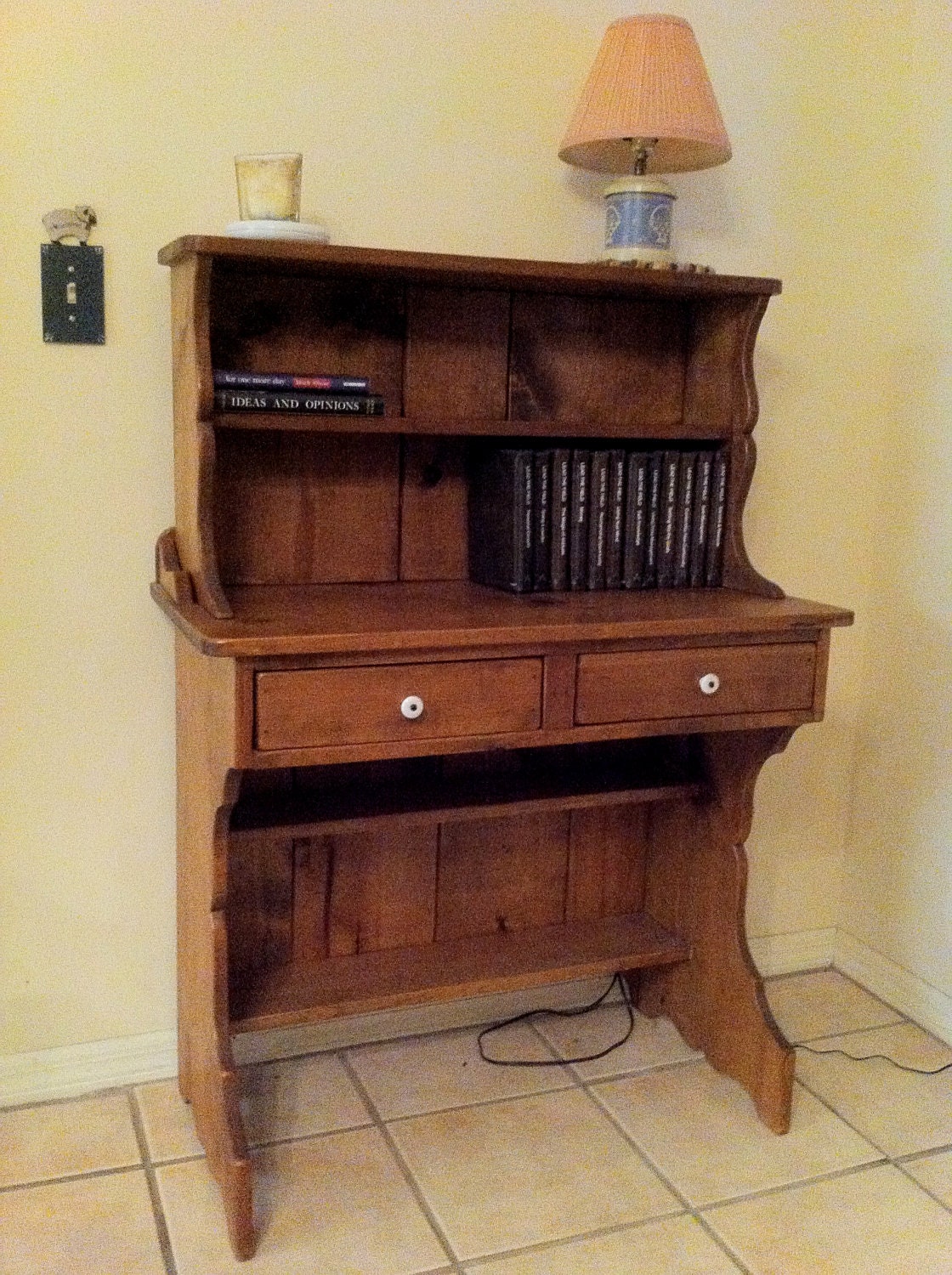Secretary with Hutch by TheOldWoodShed on Etsy