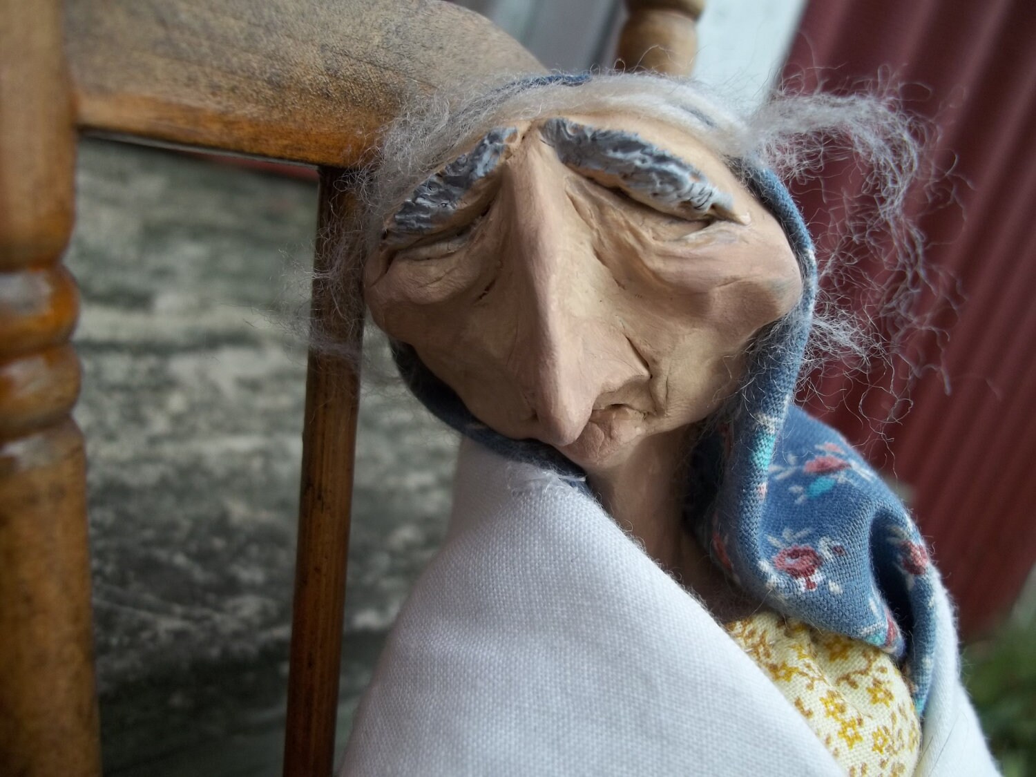 dried apple granny doll