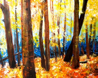 Autumn Number One original acrylic painting