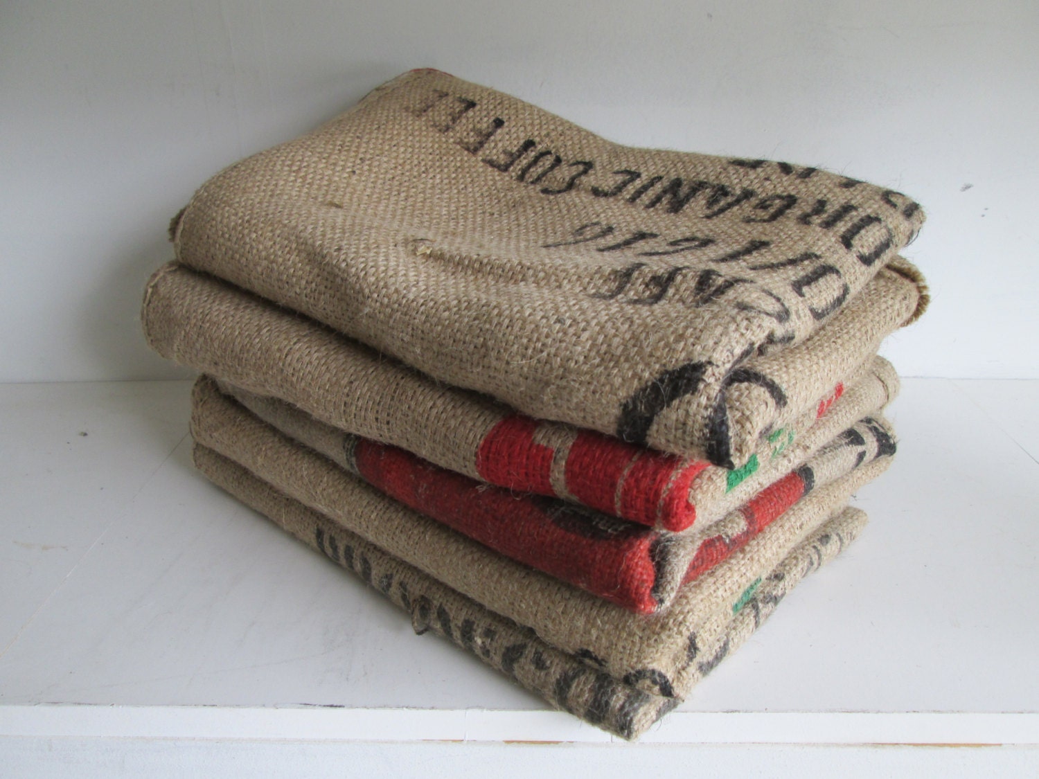 Burlap Coffee Bags 5 Burlap Coffee Sacks Coffee Bags by ZoonVanOom