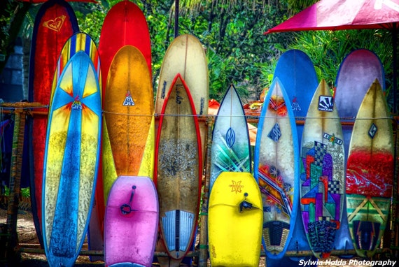 Items similar to Colourful Surfboards Photograph 12" x 8 ...
Neon Surfboards