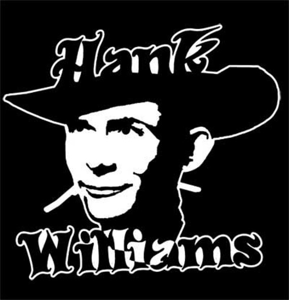 Items Similar To Die Cut Hank Williams Sr Decal Original Design 5