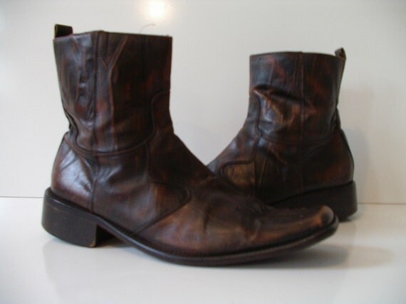 Men's Boots Aldo Antique Finish Cowboy Western Classic