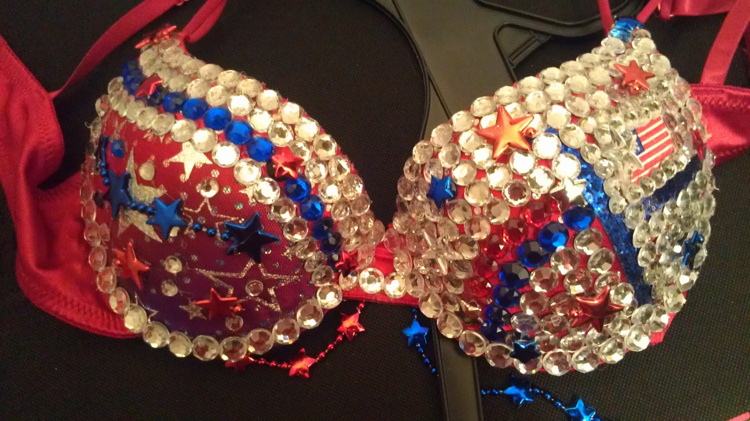 Custom Made to Order bra 34B available to ship. Miss USA bra