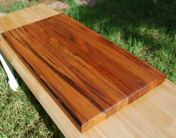 Extra Large Long Goncalo Alves Cutting Board by PowderRiverHome