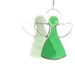 RESERVED FOR GIANNABIO Green Little Angel Stained Glass Suncatcher