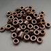 Mykonos Greek Ceramic Beads 3mm Bronze Patina TINY Tubes Heishi Spacers Naos