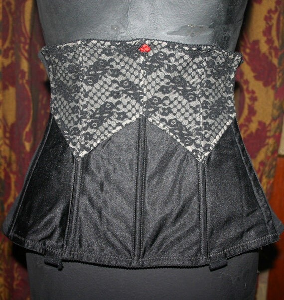 Vintage 1950s Lady Marlene Corset Waist Cincher Sz 28