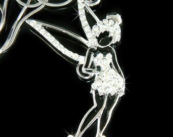 Pendentif Fée Clochette (Tinker Bell) En Métal Argenté - Occasion Bon état