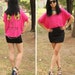 Pink Skull Cut-Out Tee - O/S