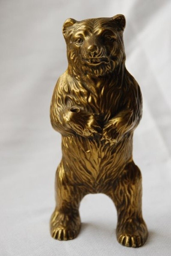 metal bear figurine