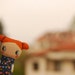 Little fabric doll , Painted doll , Cloth doll