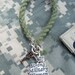 1/2 price SALE Army Green Boot Band Blouser Bracelet with charms Strong Military Woman SGT16