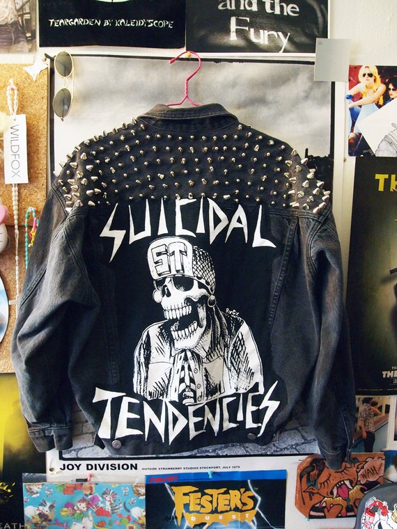 SUICIDAL TENDENCIES// Vintage Punk 1980s Black by lessthanzero