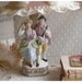 Sweet Vintage Maruyama Japan Figurial Couple Bisque Lamp