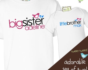 big brother little brother or sister matching set the