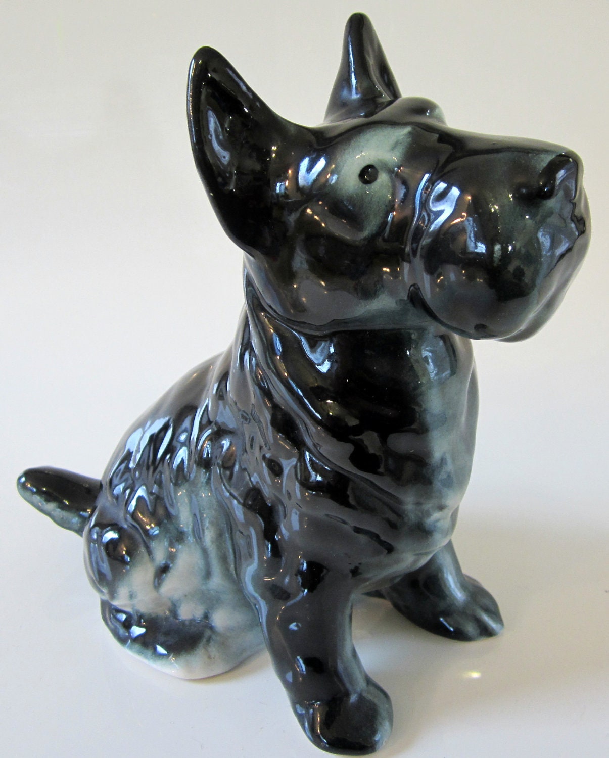 Scotty Dog Ceramic Figurine Black Scottish Terrier Vintage