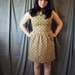 Mad Men 1950's Dress- Brown Plaid Dress- size large
