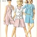 Vintage Sewing Pattern 1960s Culotte and Jacket Simplicity 7159 Uncut FREE SHIPPING for 3 Patterns