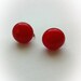 Vintage Red Bakelite Earrings