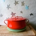 Dansk Dutch Oven Red Vintage Kobenstyle Enamel Cookware IHQ Enameled Jens Quistgaard