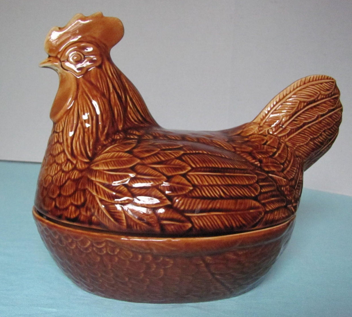 Vintage Price Kensington Egg Holder Figural Hen on Nest