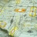 Vintage Green Violins Reclaimed Fabric Remnant