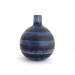 Vintage Vase Otagiri Ceramic Blue Black Stripe Mid Century 1960s