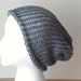 Gray Slouchy Beanie / knit hat / oversize beanie / Woman Teen / by Peace Stitch Studio