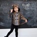 Girls Spotted Leopard Coat