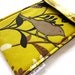 kindle fire sleeve / iPad mini / kindle keyboard case / hand embroidered embellished gadget cover / saffron mustard yellow / black bird