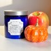 Sugar Scrub Apple Pumpkin Butter - Autumn Fall - Body Polish - 8 fl oz Cobalt Blue Jar - smooth skin