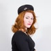 SALE / vintage 1950s hat / pillbox / Frosted Leaves