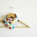 Rainbow Argyle Bandana Bib, Reversible Bibdana for Baby
