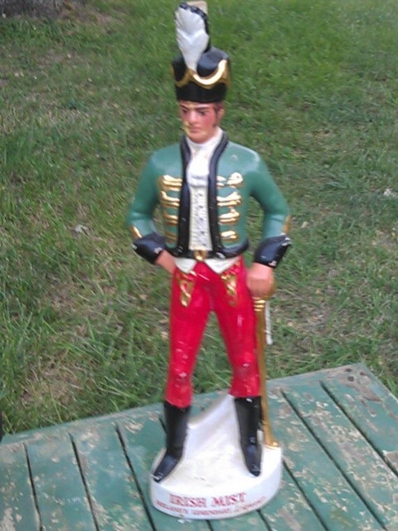 Vintage Irish Mist Soldier Liqueur Decanter Bottle Coronelli