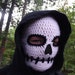 Death Mask Crochet Skull Ski or Biker Mask