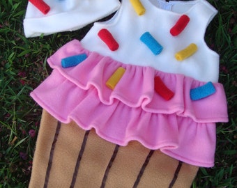 Baby Cupcake with Sprinkles costume - for Halloween or just as a photo-prop - Sizes 12-18 months, 2T, 3T & 4T