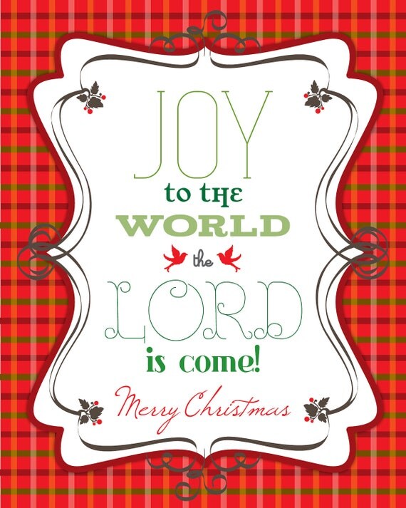 Joy to the World Christmas Print