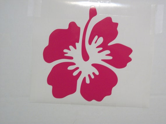 Hibiscus Flower Vinyl Decal